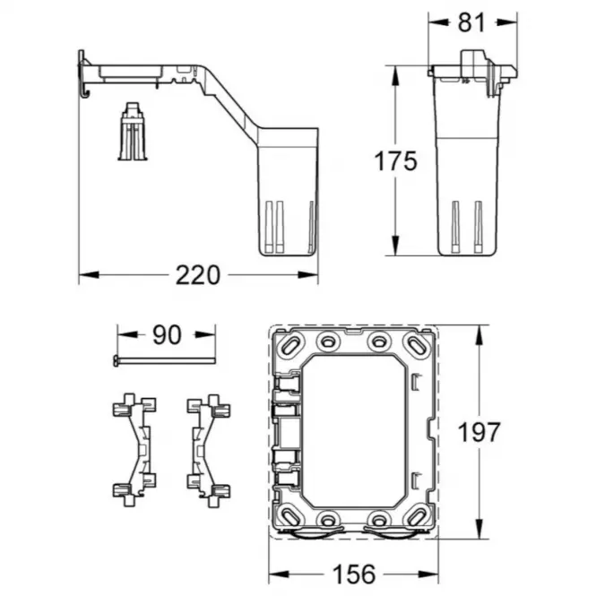 Konverzná súprava GROHE FRESH 38796000,2