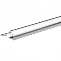 Rohový profil oválny hliník strieborný Anod Chromed 2500/27/10 mm