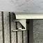 Rohový profil oválny hliník Anod Titanium Brushed 2700/27/10 mm,3