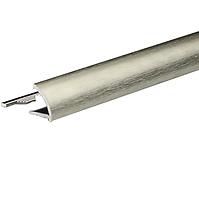 Rohový profil oválny hliník Anod Titanium Brushed 2700/27/12,5 mm