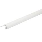 Rohový profil oválny hliník biely Powder-coated White Brilliant 2700/27/10 mm