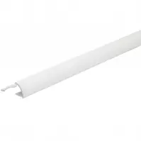 Rohový profil oválny hliník biely Powder-coated White Brilliant 2700/27/10 mm