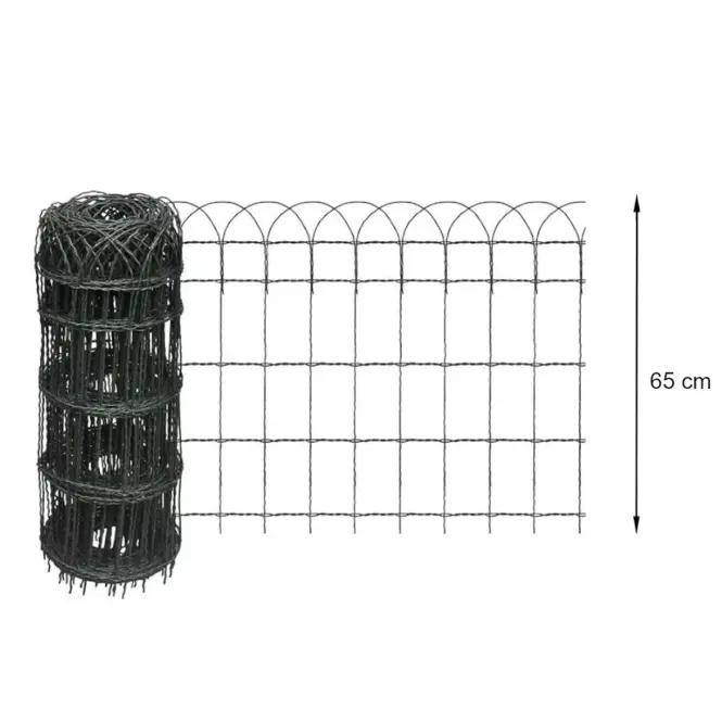 Dekoračné pletivo Garden Fence 65 cm x 10 m Zn+RAL6005,2