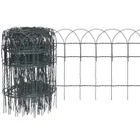 Dekoračné pletivo Garden Fence 40 cm x 10 m Zn+RAL6005