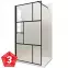 Sprchová Stena WALK-IN NOTTE 120X195 čierna,2