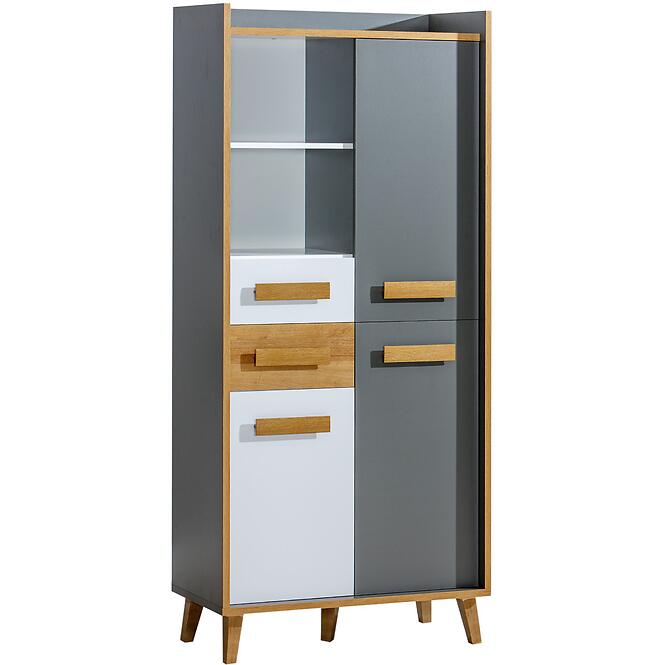 Regál  W3  Werso Riviera/Biely/Antracit