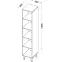 Regál W4 Werso Riviera/Biely/Antracit,2