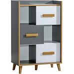 Regál krátky W5 Werso Riviera/Biely/Antracit