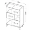 Regál krátky W5 Werso Riviera/Biely/Antracit,2