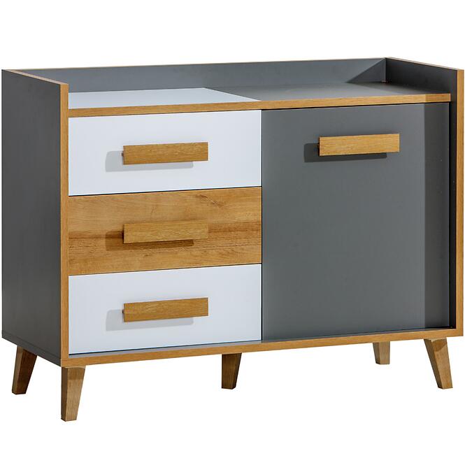Komoda W6 Werso Riviera/Biely/Antracit