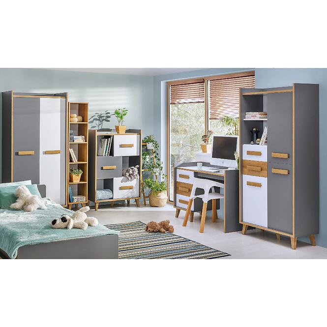 Komoda W6 Werso Riviera/Biely/Antracit
