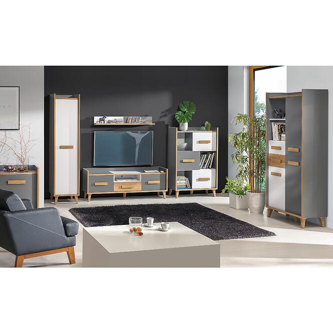 Komoda W6 Werso Riviera/Biely/Antracit