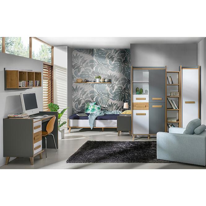 Komoda W6 Werso Riviera/Biely/Antracit