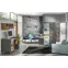 Posteľ s úložným priestorom W10 Werso Riviera/Biely/Antracyt,10