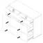 Komoda Starlet White  STWK211-V29,3