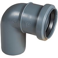 Koleno sivé 50 mm x 87° s tesnením