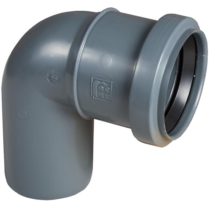 Koleno sivé 50 mm x 87° s tesnením