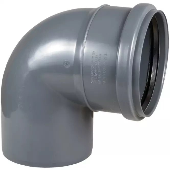 Koleno sivé 75 mm x 45°