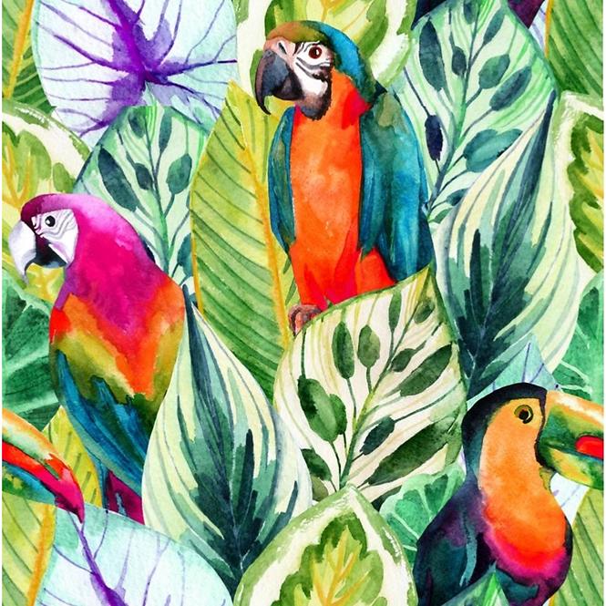Sklenený panel 60/60 Jungle Birds-1 Esg