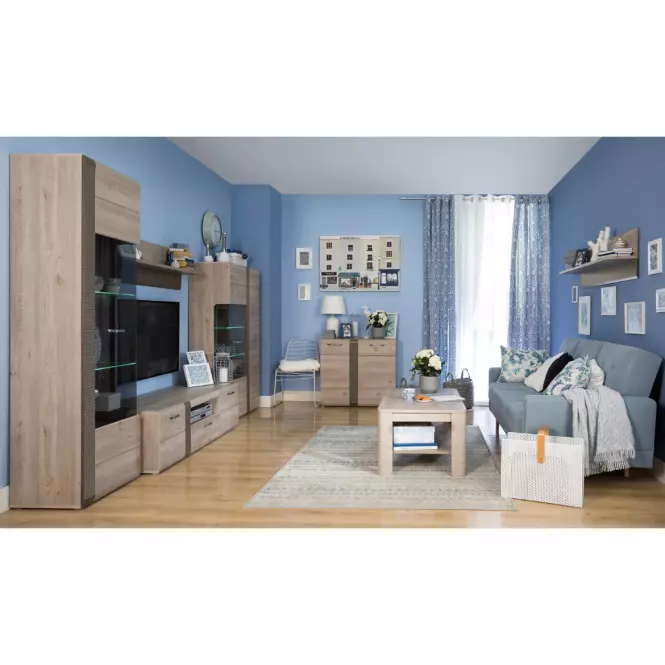 Vitrína 2D Locarno  LCRV521R-N92,6