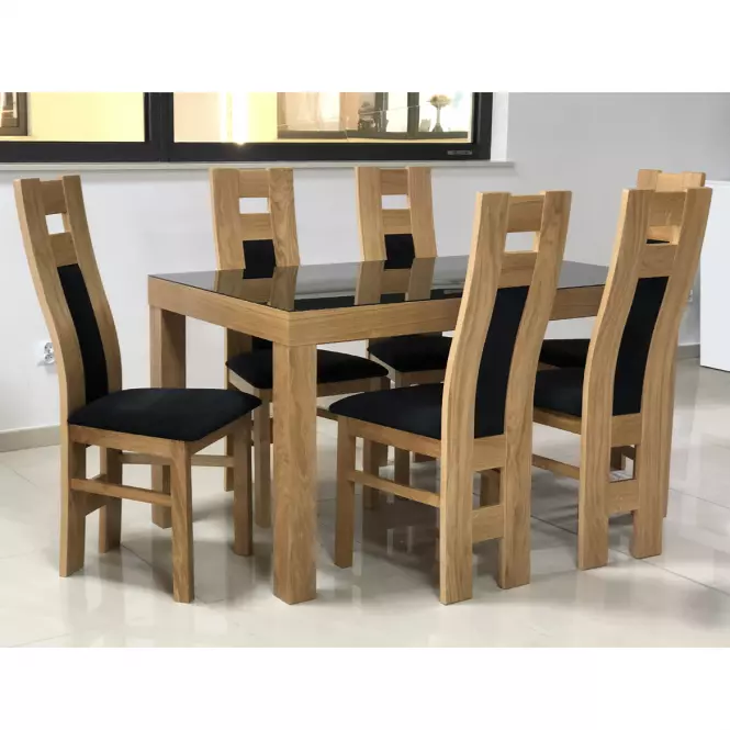 Rozkladací stôl St-630 140/180x80cm Br-229 Lacobel