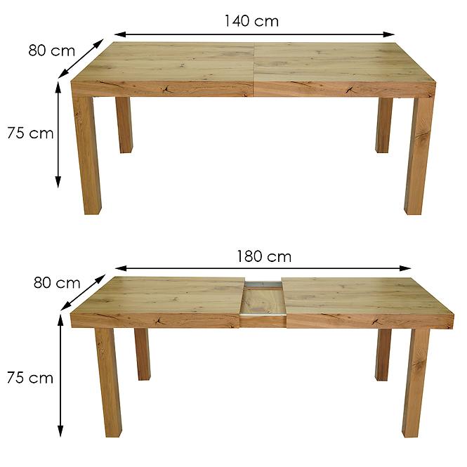 Rozkladací stôl 140/180x80cm