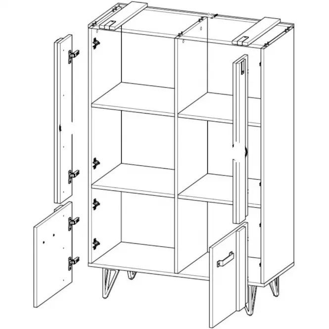 Regál Lofter 2D2P LO4,3