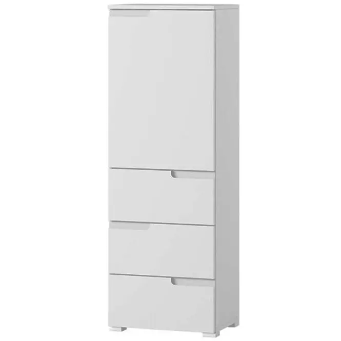 Skriňa Selene 50cm – biela, jednodverová, zásuvky