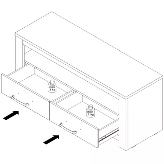 TV stolík Havanna HVNT121-D67