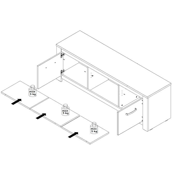 TV stolík Havanna HVNT131-D67