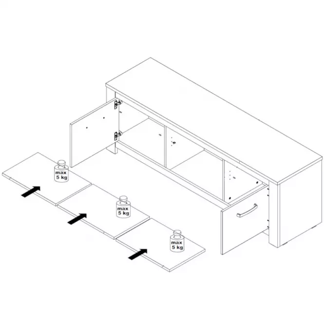 TV stolík Havanna HVNT131-D67,2