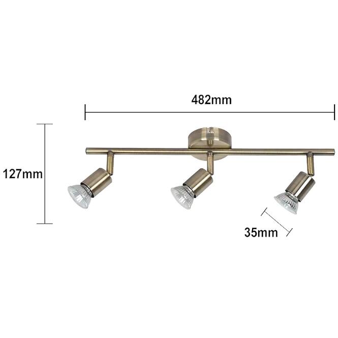 Stropné bodové svietidlo Comet AS-8006-03-6075 AB LS3,3