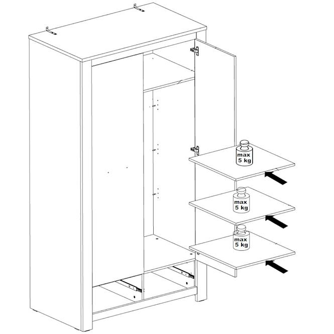 Skriňa Havanna HVNS823-D67,5