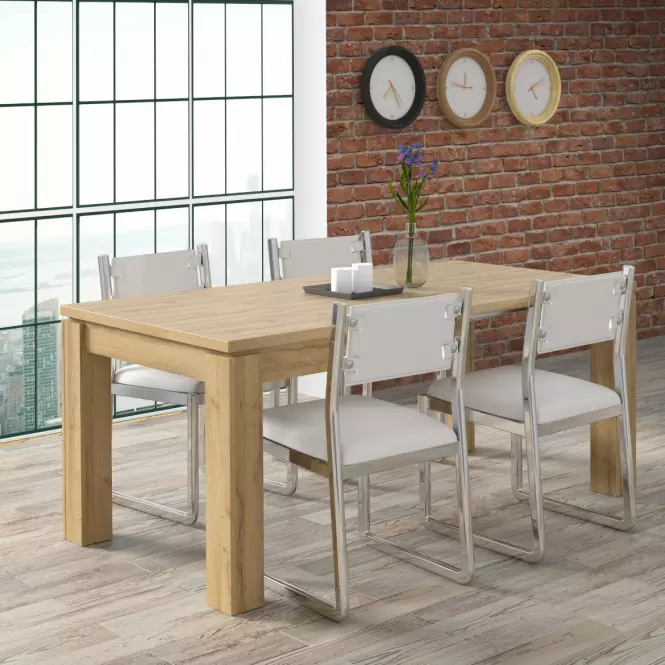 Rozkladací stôl Havanna 160/206x90 cm Staromodny dub,10