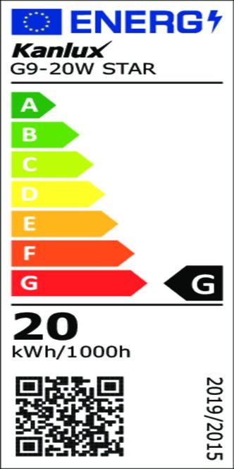Žiarovka halogén G9-20W STAR 230V,5