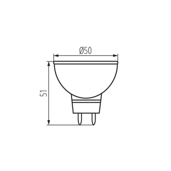 Žiarovka LED MR16 5W TOMI,2