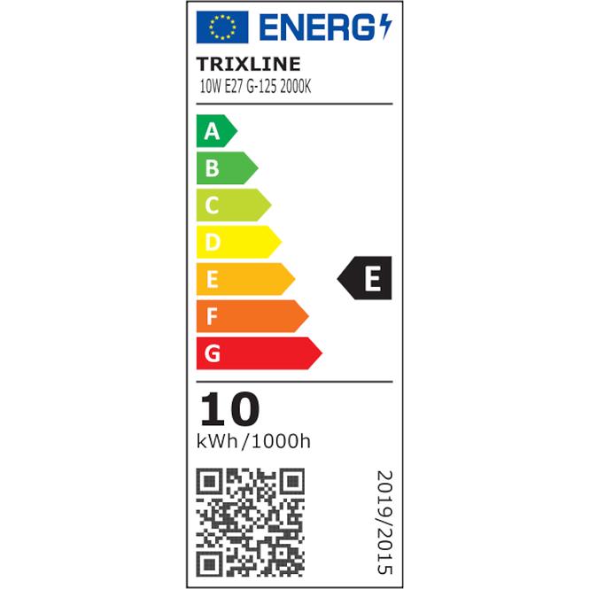 Žiarovka LED G125 10W E27 2000K Gold Decor Filament