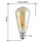 Žiarovka LED ST64 8W E27 1600K Gold Decor Filament,3