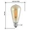 Žiarovka LED ST64 8W E27 1600K Gold Decor Filament,3