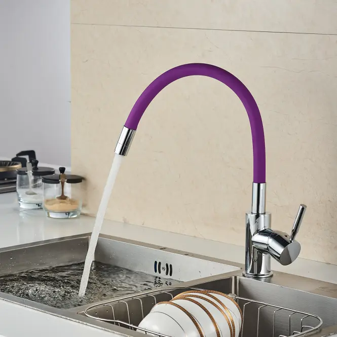 Samba flexibilná drezová batéria fialová,3