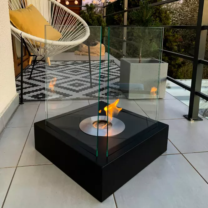 Biokrb voľne stojací Sunset Garden čierny štruktúra,10