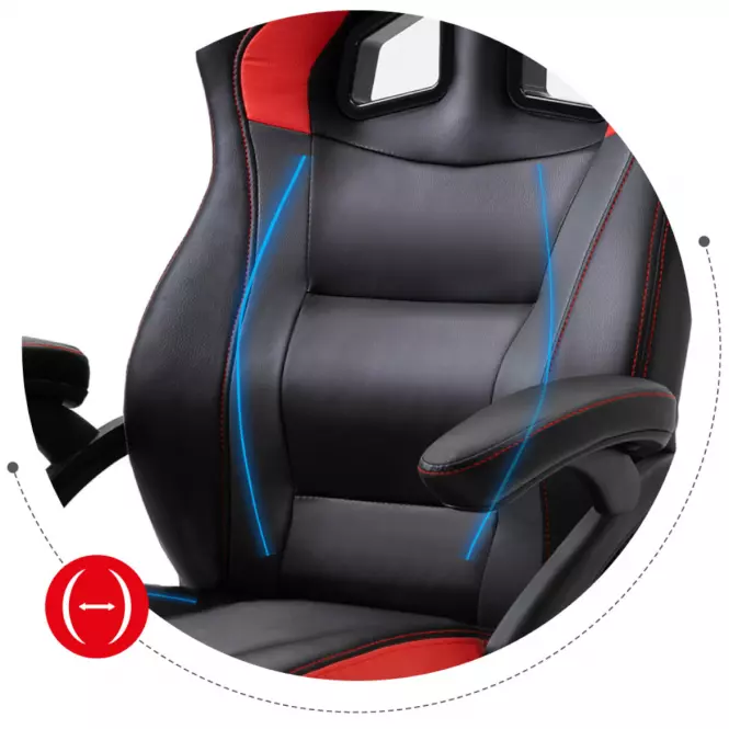 Kreslo Pre Hráča HZ-FORCE 4.2 RED