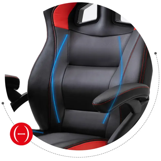 Kreslo Pre Hráča HZ-FORCE 4.2 RED,10