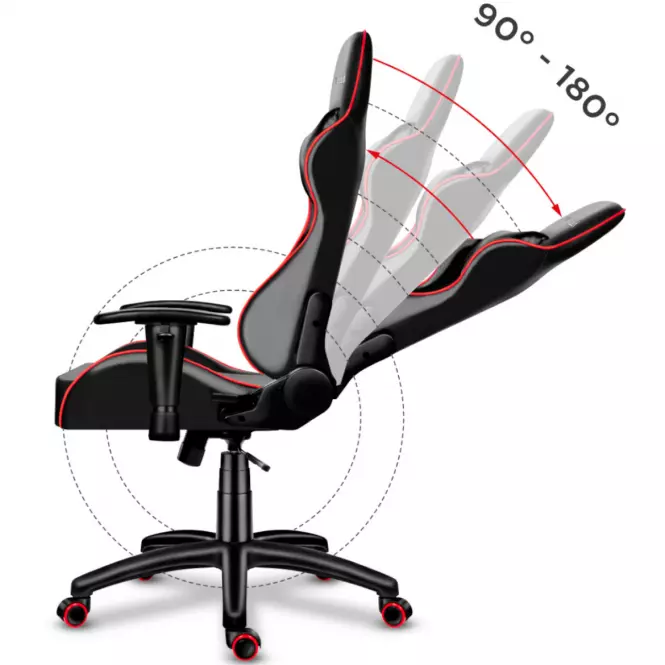 Kreslo Pre Hráča HZ-FORCE 6.0 RED,5