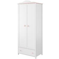 Skriňa 2D Luna LN-01 biely/ružové