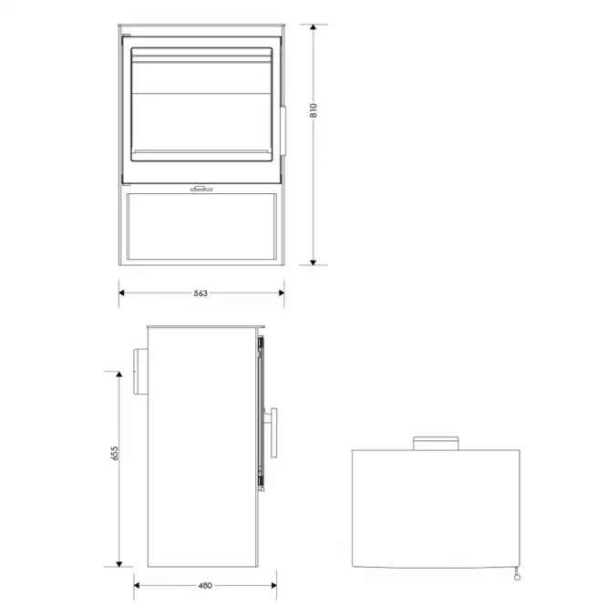 Krbové kachle Bondoufle 7,1 KW Eco Design Panadero