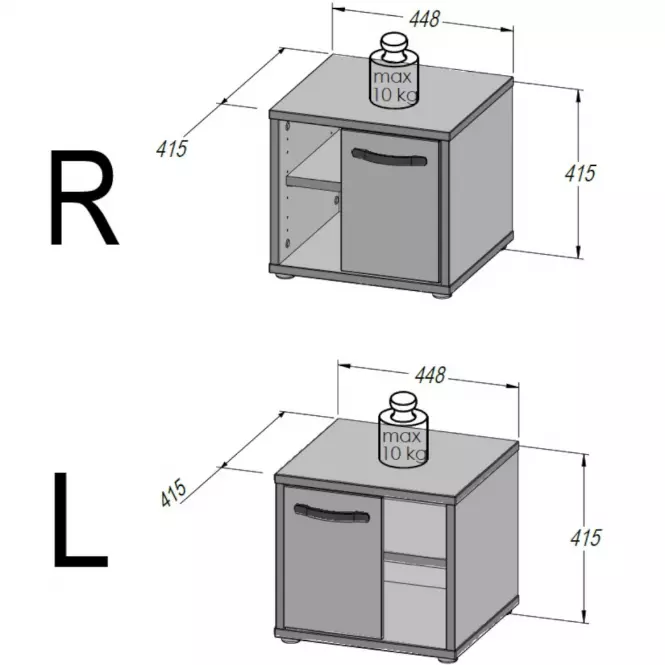 Nočný stolík Canmore CNMK011-C273