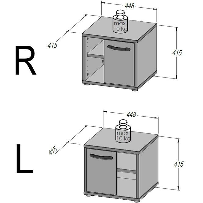 Nočný stolík Canmore CNMK011-C273