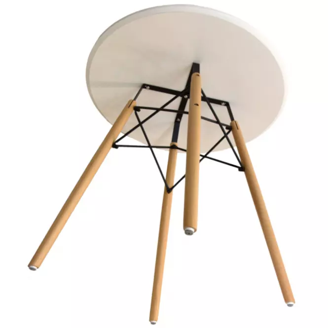 Stôl Oslo biely 80cm,3