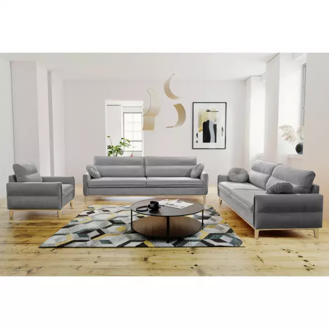 Sedacia súprava Bellano 3/2/1 Grey-Kronos 22 SZ DR.natura,4